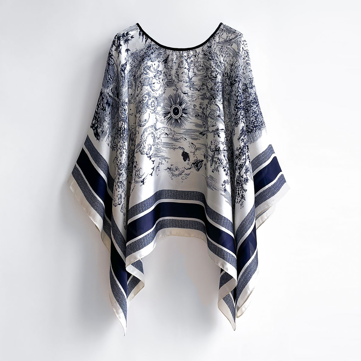 Scarf Silk Square - Syal sutra 2023 110x110cm Pullover desainer