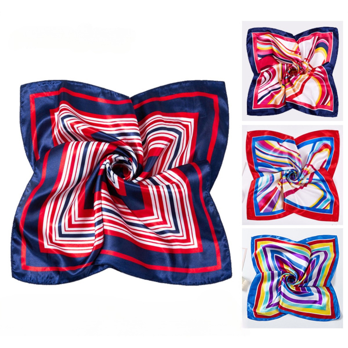 Scarf Silk Square - 50*50cm syal syal sutra persegi mode
