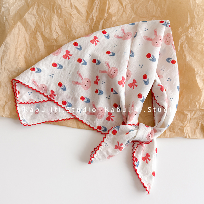 Syal Persegi Katun Linen 58 Cm - Head Wrap Turban ulasan dan harga