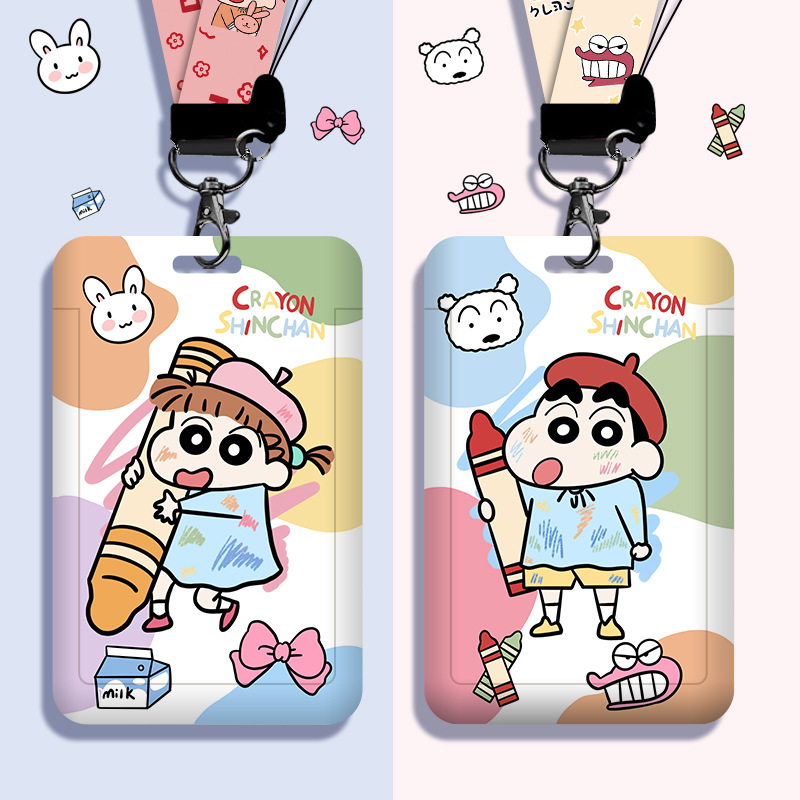 Figur Anime Seri Crayon Shin-c - Lanyard Badge Holder ulasan dan harga