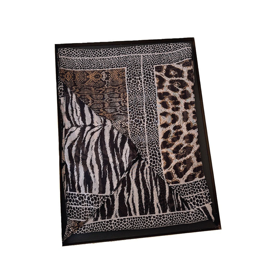 Syal Sutra Panjang Kecil Macan - Silk Neck Scarf ulasan dan harga