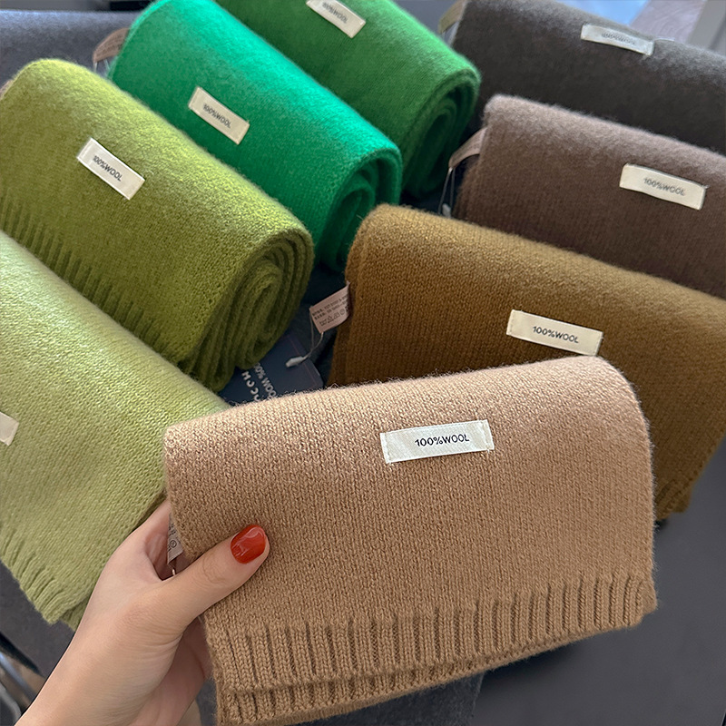 Syal Wol Murni 48 Warna Musim  - Muffler Men Wool ulasan dan harga
